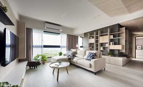 Contemporary Living Room at Punggol Condo