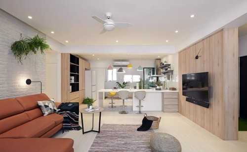 Contemporary Living Room at Queenstown apartment