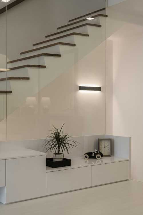 Minimalist Living Room at 2 Storey Apartment at Bowmont Centre