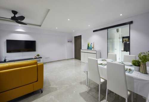 Contemporary Living Room at 221A Bedok