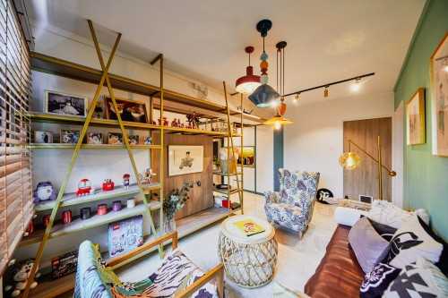 Eclectic Living Room at 131 Kim Tian