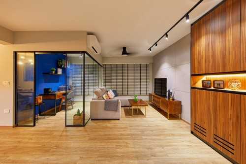 Eclectic Living Room at 457 Fernvale Road