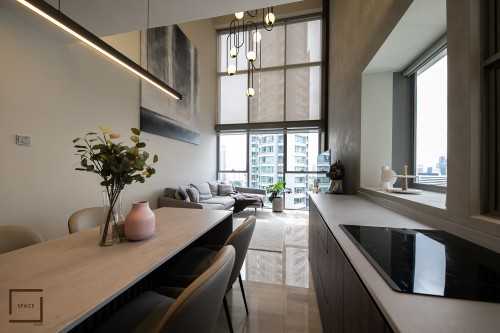 Contemporary Living Room at MIRO CONDO