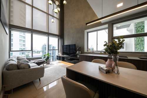 Contemporary Living Room at MIRO CONDO