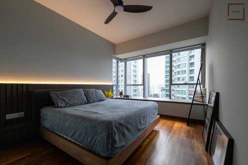 Contemporary Bedroom at MIRO CONDO