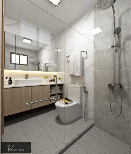 Scandinavian Bathroom at 989B Jurong West