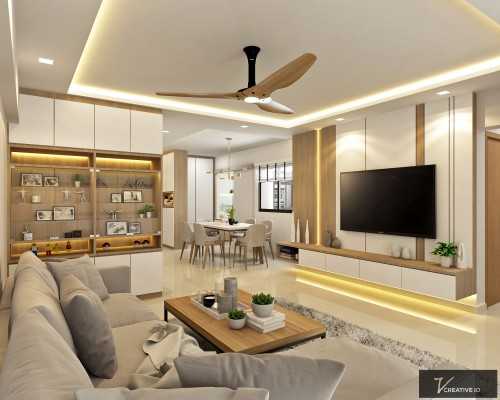 Scandinavian Living Room at 989B Jurong West