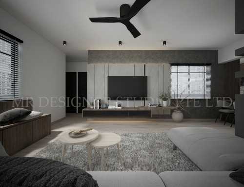 Contemporary Living Room at bedok north 185