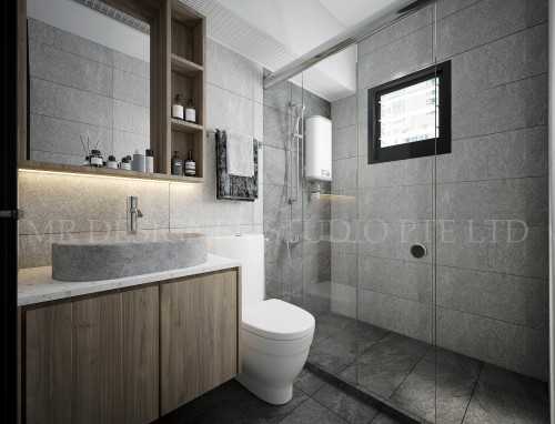 Contemporary Bathroom at bedok north 185