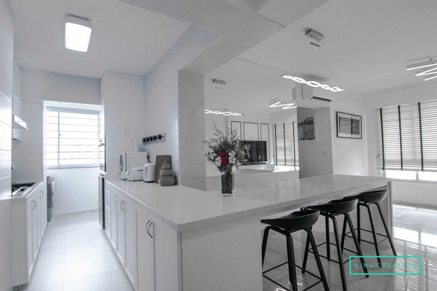 Contemporary Dining Room with Downlights and Dining Table