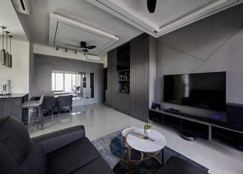 Modern Living Room at Signature @ Yishun
