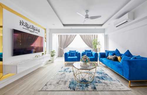 Contemporary Living Room at 611 Yishun