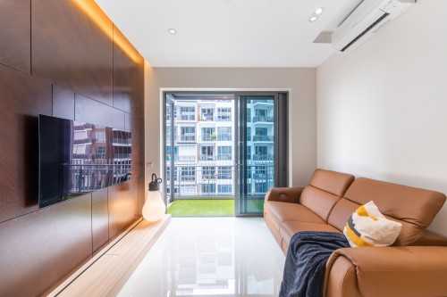 Contemporary Living Room at Forest Wood