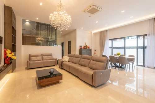 Modern Living Room at Eng Kong Terrace