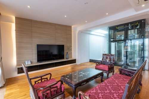 Modern Living Room at Eng Kong Terrace
