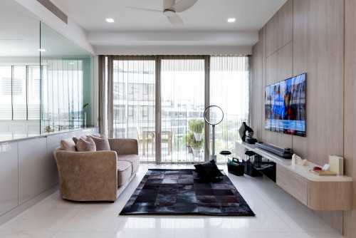 Modern Living Room at Reflection @ Keppel Bay