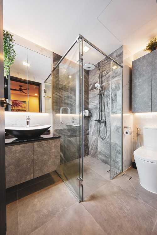 Transitional Bathroom at The Bayshore