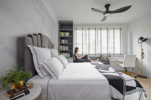 Contemporary Bedroom at 312 Tampines St 33