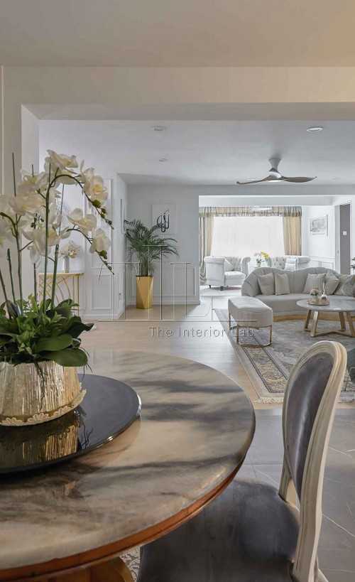 Contemporary Living Room at 312 Tampines St 33