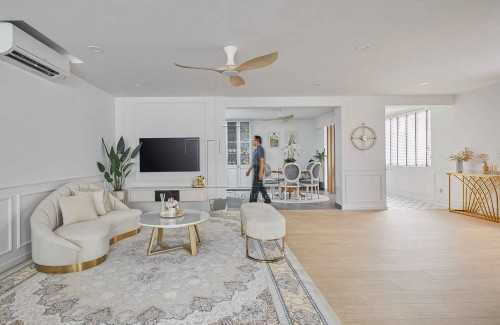 Contemporary Living Room at 312 Tampines St 33