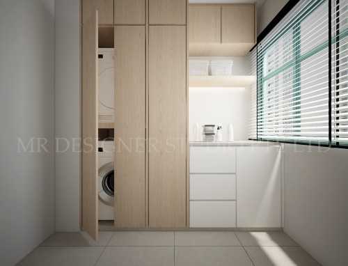 Minimalist Courtyard at upper east coast siglap lodge