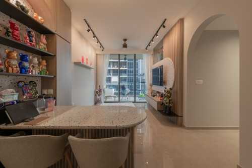 Eclectic Living Room at The tapestry 55 tampines