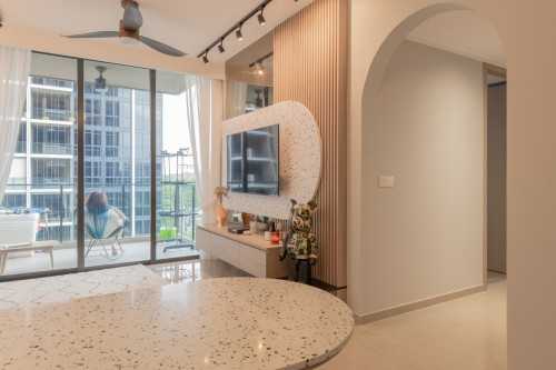 Eclectic Living Room at The tapestry 55 tampines