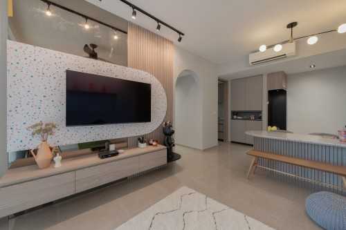 Eclectic Living Room at The tapestry 55 tampines