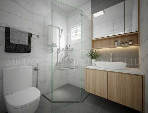 Contemporary Bathroom at choa chu kang 815A