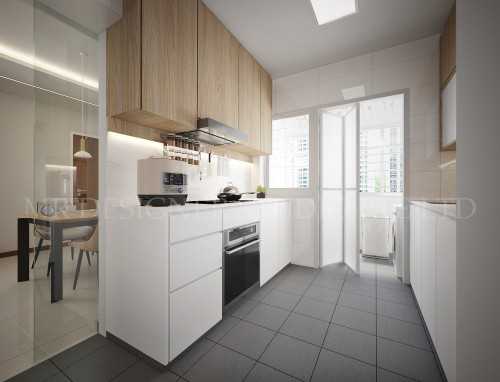 Contemporary Kitchen at choa chu kang 815A