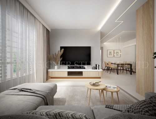 Contemporary Living Room at choa chu kang 815A