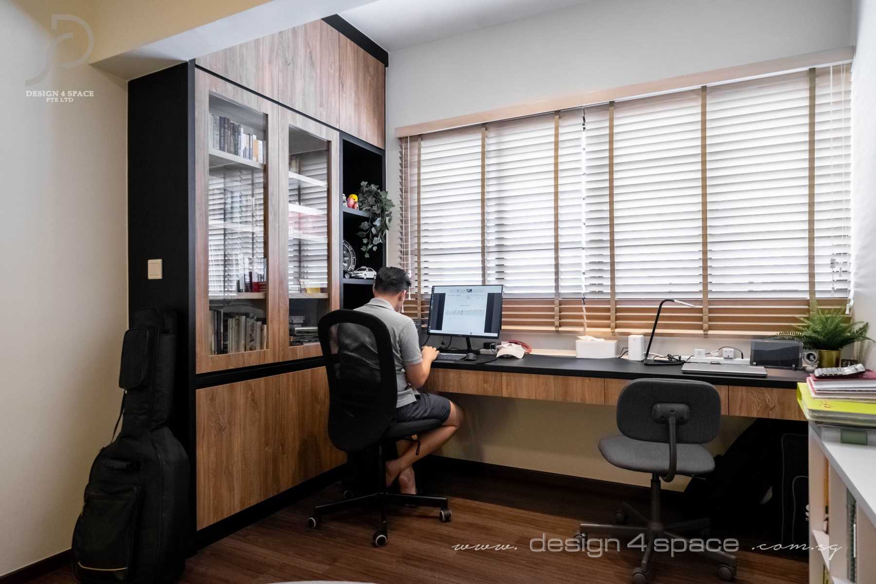 Modern Home Office with Desk and Desk Chairs