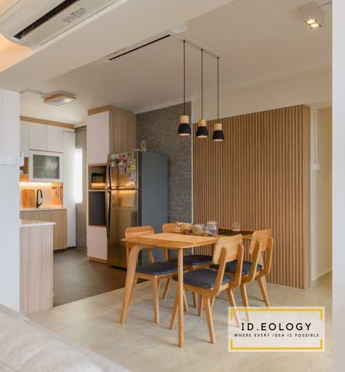 Minimalist Dining Room at 36 Toa Payoh