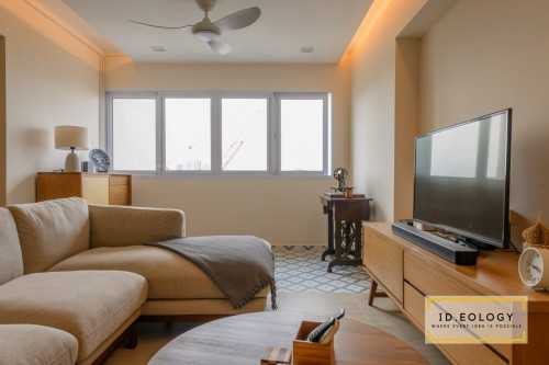 Minimalist Living Room at 36 Toa Payoh