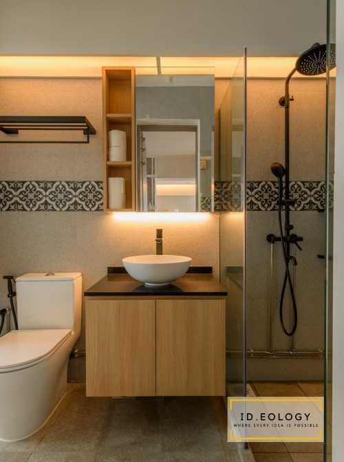 Minimalist Bathroom at 36 Toa Payoh
