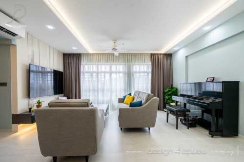 Modern Living Room at Tampines |  Tampines Greenbloom 2