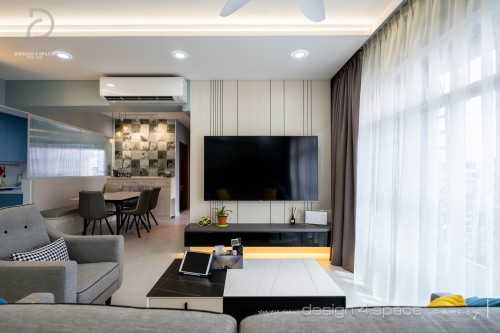 Modern Living Room at Tampines |  Tampines Greenbloom 2