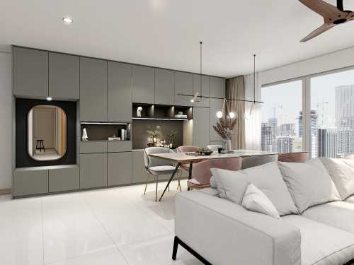 Contemporary Dining Room at Cosmopolitan