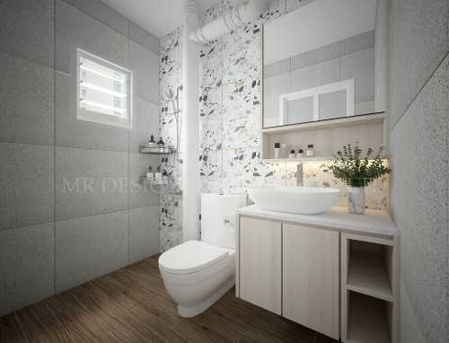 Contemporary Bathroom at yishun 115A