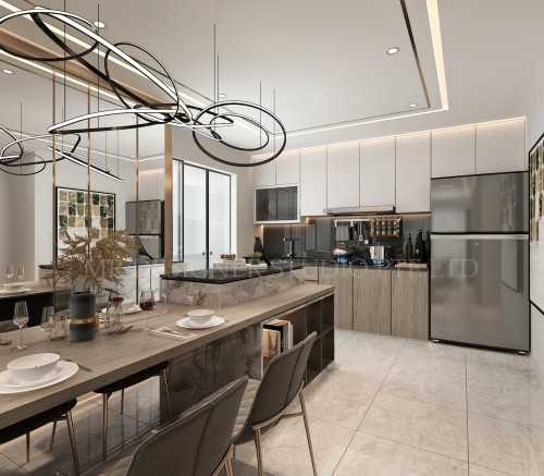 Contemporary Dining Room at Dawson road 94