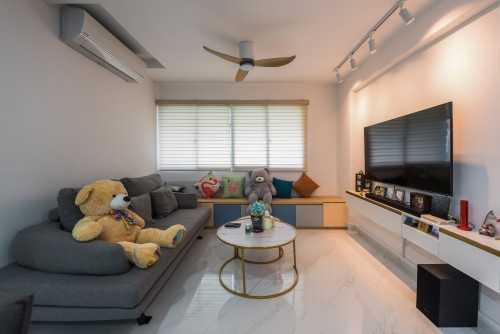 Modern Living Room at Toh Guan Rd