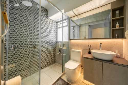 Industrial Bathroom at Bukit Panjang | Senja Parc View