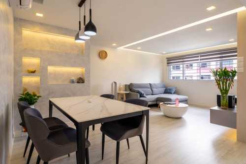 Modern Living Room at Bishan | 117 Bishan