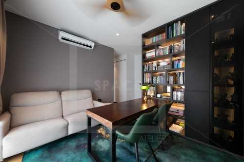 Contemporary Home Office at How Sun Drive