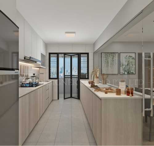 Scandinavian Kitchen at Punggol field 228a