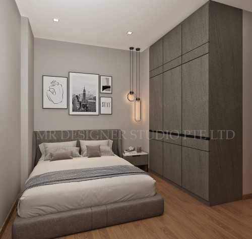 Modern Bedroom at changi rise no 12