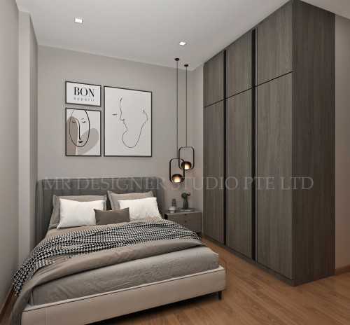 Modern Bedroom at changi rise no 12