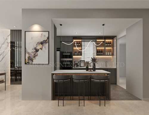 Modern Kitchen at changi rise no 12