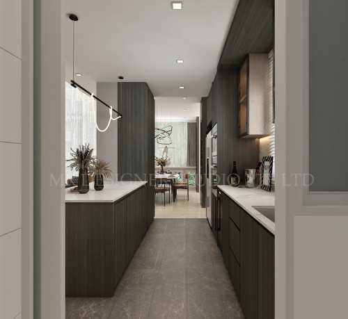 Modern Kitchen at changi rise no 12