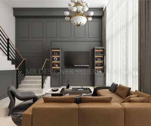 Modern Living Room at changi rise no 12